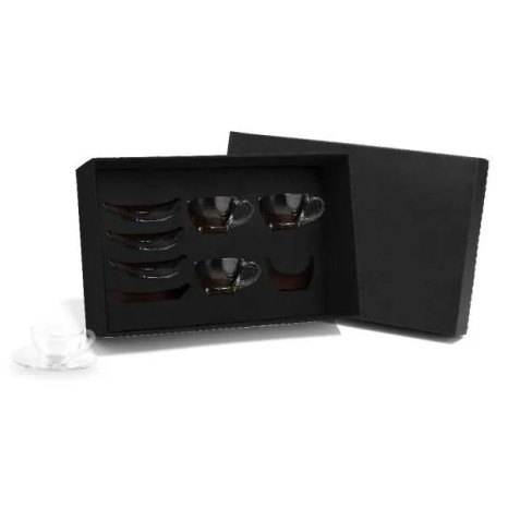 Jogo de Xícaras com Pires 90 Ml 8 Pçs Personalizado
