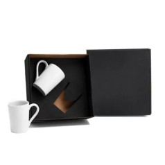 Kit Canecas em Cerâmica Branca 230Ml Personalizado