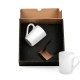 Kit Canecas em Cerâmica Branca 230Ml Personalizado