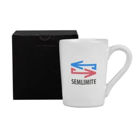 Caneca em Cerâmica Branca 230 Ml Personalizada