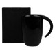 Caneca em Cerâmica Preta 350Ml Personalizada