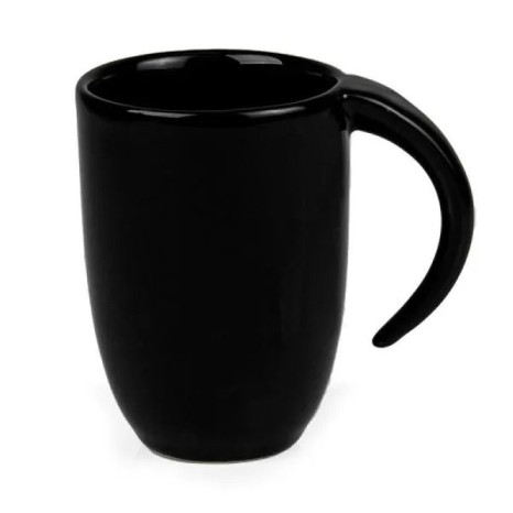 Caneca em Cerâmica Preta 350Ml Personalizada