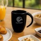 Caneca em Cerâmica Preta 350Ml Personalizada
