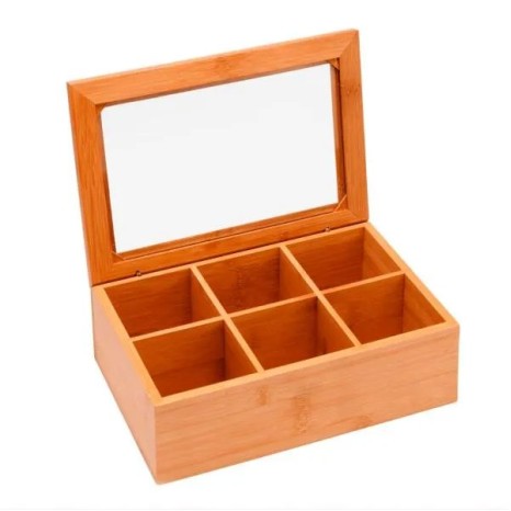 Caixa Para Chás Em Bambu / Poliestireno Personalizada