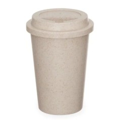 Copo em Fibra de Bambu com Tampa 450Ml Personalizado