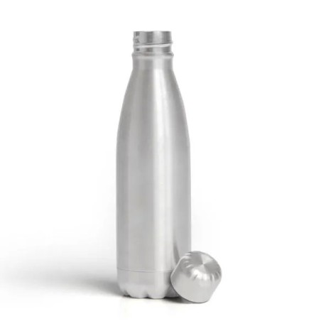 Garrafa com Tampa em Aço Inox Prata 750Ml Personalizado