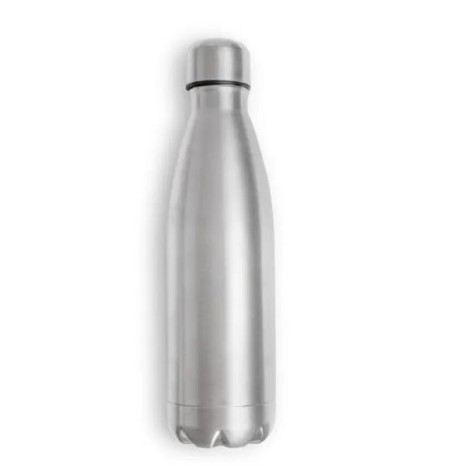 Garrafa com Tampa em Aço Inox Prata 750Ml Personalizado