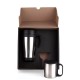 Conjunto de Canecas em Aço Inox 400/180 Ml 2 Pçs Personalizado