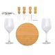 Kit Queijo e Vinho com Abridor Saca Rolhas- 8 Pçs, Personalizado