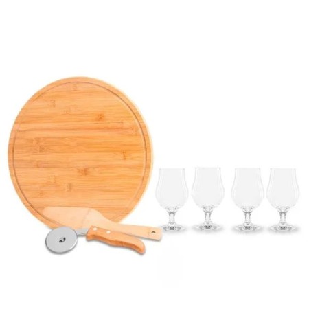 Kit Pizza e Cerveja 7 Pçs 35 cm Personalizado