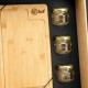 Conjunto para Cozinha e Tempero em Bambu/Inox 6 Pçs Personalizado