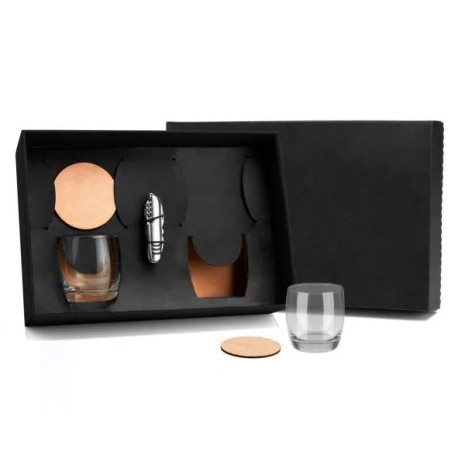 Kit Whisky com Canivete 5 Pçs Personalizado