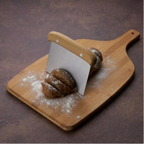Kit para Cozinha em Bambu / Inox / Vidro com Espátula Multiuso 3 Pçs Personalizado