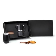 Kit para Café com Cafeteira Italiana 2 Pçs Personalizado
