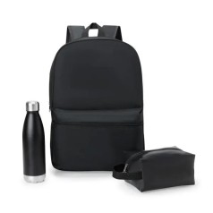 Conjunto Mochila, Necessaire e Garrafa 3 Pçs Personalizado