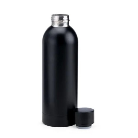 Kit Garrafa, Caderno e Caneta Preto 3 Pçs Personalizado