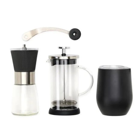 Kit Para Café Com Copo Térmico 3 Pçs Personalizado