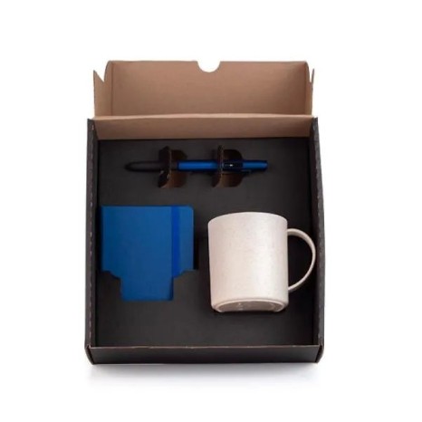 Conjunto Caneca, Caderneta e Caneta 3 Peças Personalizado
