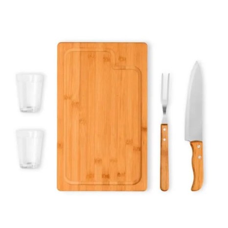 Kit para Churrasco com Copos 5 Pçs Personalizado