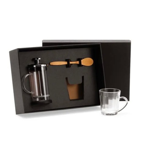 Kit Para Café Com Prensa Francesa 3 Pçs Personalizado
