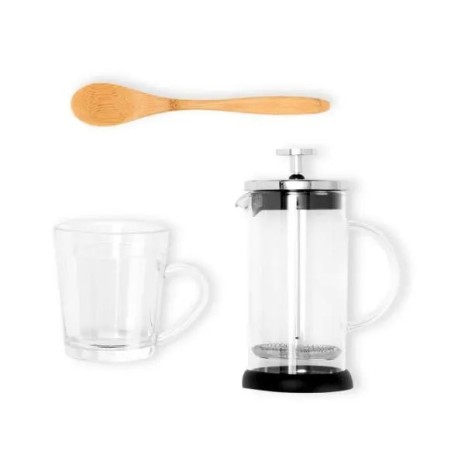 Kit Para Café Com Prensa Francesa 3 Pçs Personalizado