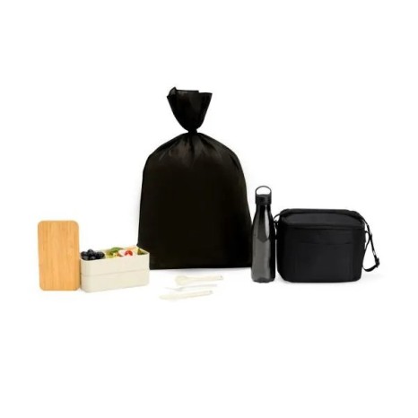 Kit Marmita Dupla, Bolsa Térmica e Garrafa 3 Pçs Personalizado