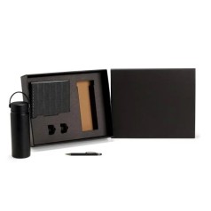 Kit Garrafa, Caderno E Caneta 3 Pçs Personalizado