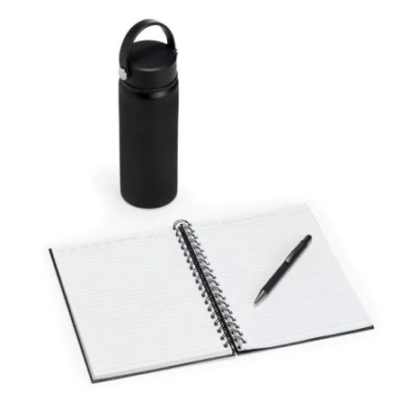 Kit Garrafa, Caderno E Caneta 3 Pçs Personalizado