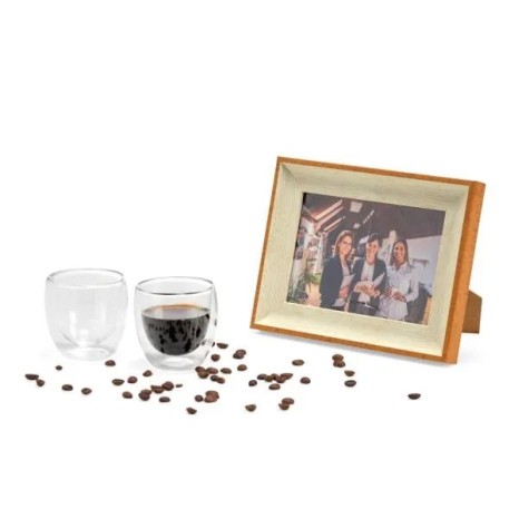 Kit Porta Retrato E Copos 3 Pçs Personalizado
