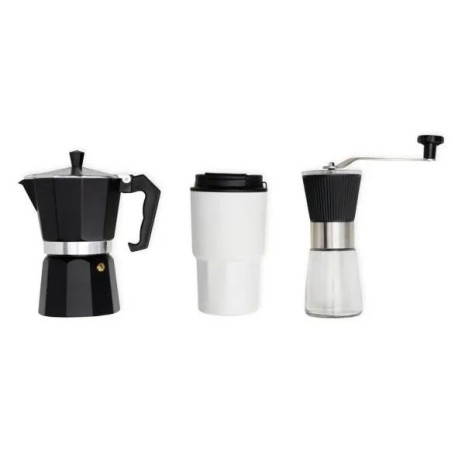 Kit Cafeteira, Moedor E Copo Térmico 3 Pçs Personalizado