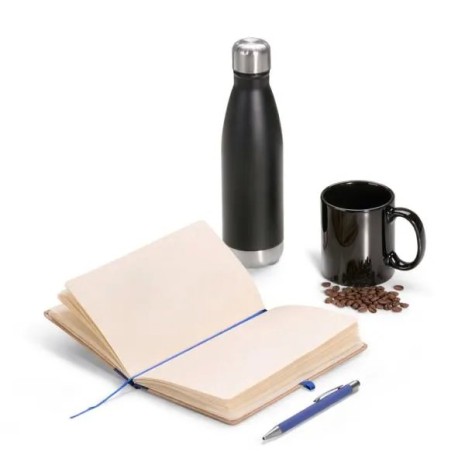Kit Escritório Azul 4 Pçs Personalizado