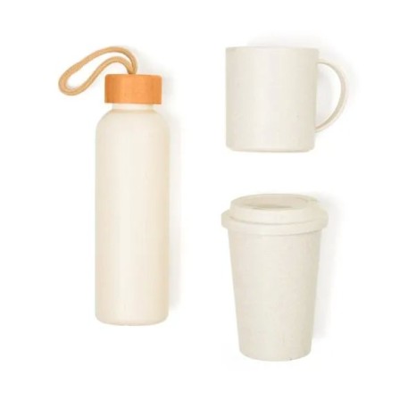 Kit Garrafa, Copo e Caneca 3 Pçs Personalizado