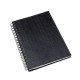 Caderno Pautado com Wire-O Preto 23,5X18cm 100 Fls Personalizado