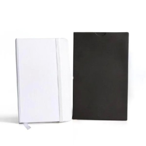 Caderneta Sem Pauta Branca 9,5X15,5 cm Personalizada