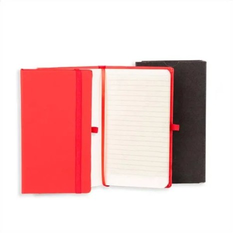 Caderneta com Pauta Vermelho 12,2X17 cm Personalizada