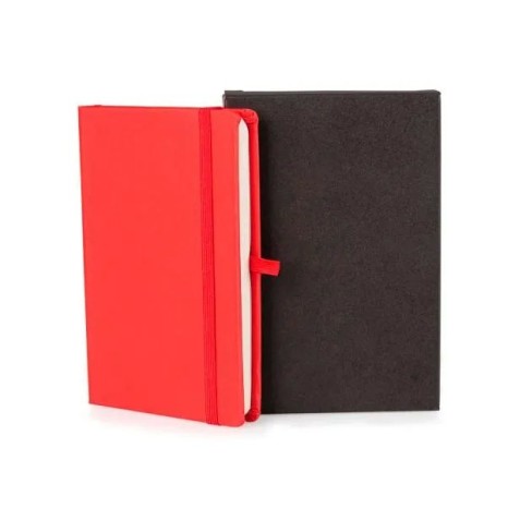 Caderneta Sem Pauta Vermelho 12,2X17 cm Personalizada