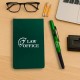 Bloco para Anotações com Caneta Verde Personalizado