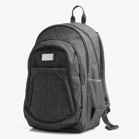 Mochila em Poliéster 300D Melange Cinza Personalizado