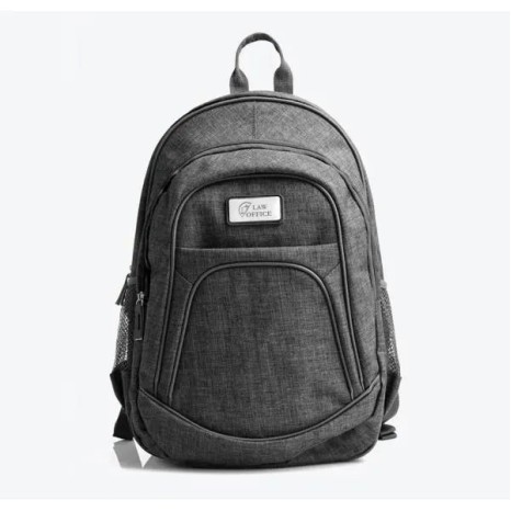 Mochila em Poliéster 300D Melange Cinza Personalizado