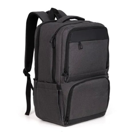 Mochila com Bolso Térmico em Rpet Cinza Escuro 24L Personalizado