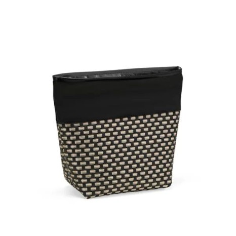 Necessaire em PVC e Couro Sintético Preto/Xadrez Personalizado