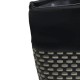 Necessaire em PVC e Couro Sintético Preto/Xadrez Personalizado