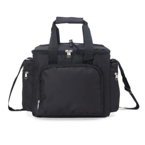 Bolsa Térmica Preta em Polyester 600D, 300D e Peva 15L Personalizado