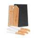 Conjunto para Cozinha em Bambu / Madeira / Inox Oregon 4 Pçs Personalizado