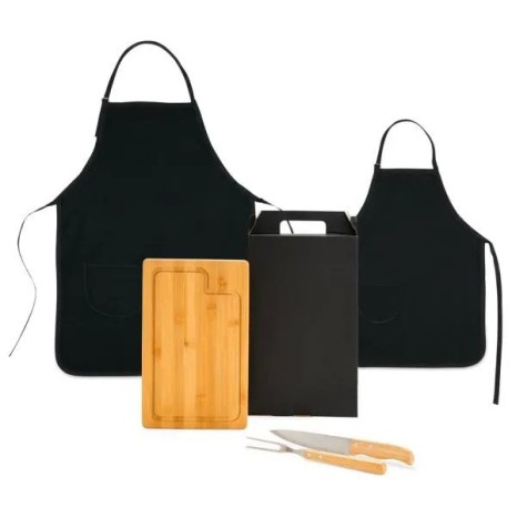 Conjunto para Churrasco com Avental e Avental Mini 5 Pçs Personalizado