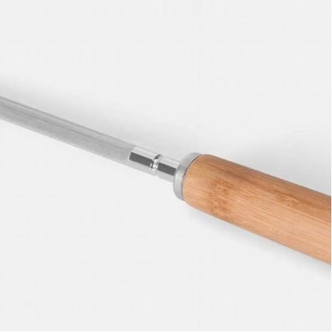 Conjunto De Facas Bambu / Madeira / Inox Com Estojo Frankfurt 7 Pçs Personalizado
