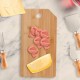 Conjunto para Queijo em Bambu / Madeira / Inox Oregon 5 Pçs Personalizado