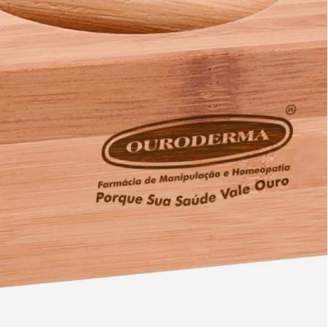 Amassador de Temperos em Bambu Quadrado Personalizado