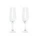Jogo de Taças de Vidro para Champagne 186 Ml 2 Pçs Não Acompanha A Garrafa Personalizado
