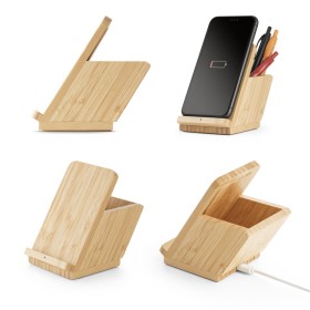 Carregador Wireless em Bambu Promocional